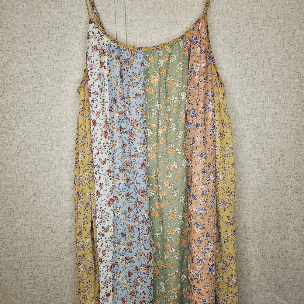 Floral Patchwork Maxi Dress